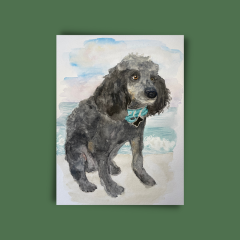 Custom Watercolor Portrait-Pet