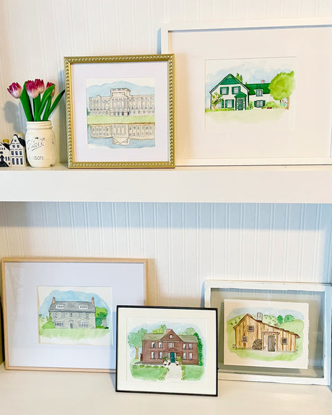 Pemberley Watercolor Print